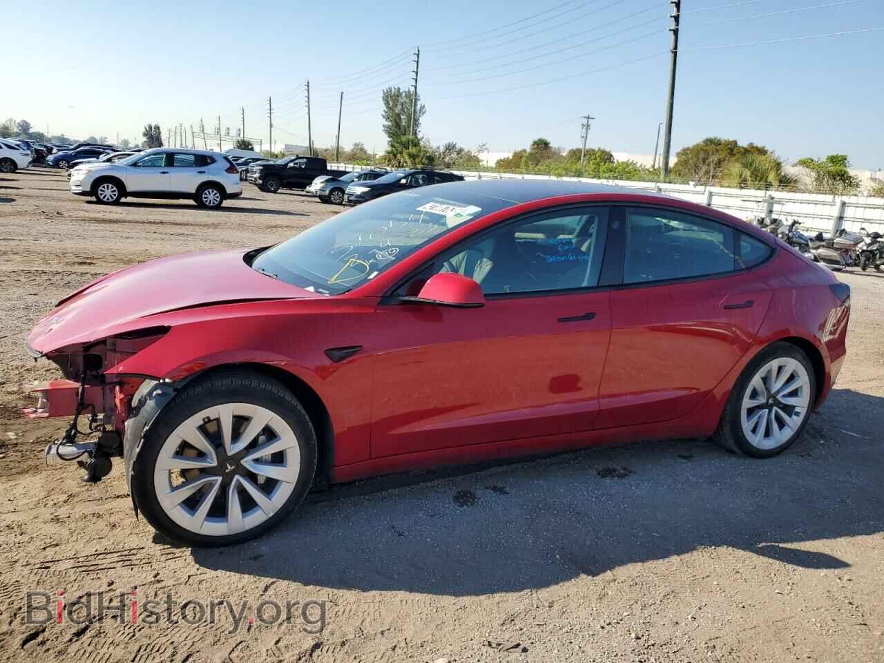 Photo 5YJ3E1EA3NF371054 - TESLA MODEL 3 2022