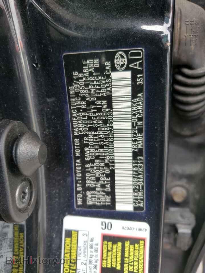 2017 TOYOTA COROLLA - VIN: 2T1BURHE6HC765037 - Фото 12