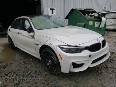 2018 BMW M3, white — VIN WBS8M9C51J5J79066, Copart