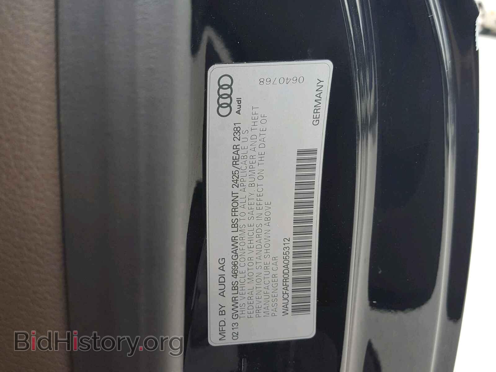 2013 AUDI A5 PREMIUM - VIN: WAUCFAFR0DA055312 - Фото 10