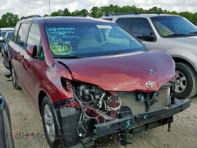 2014 Toyota SIENNA LE, темно-бордовый — VIN 5TDKK3DC1ES467523, Copart