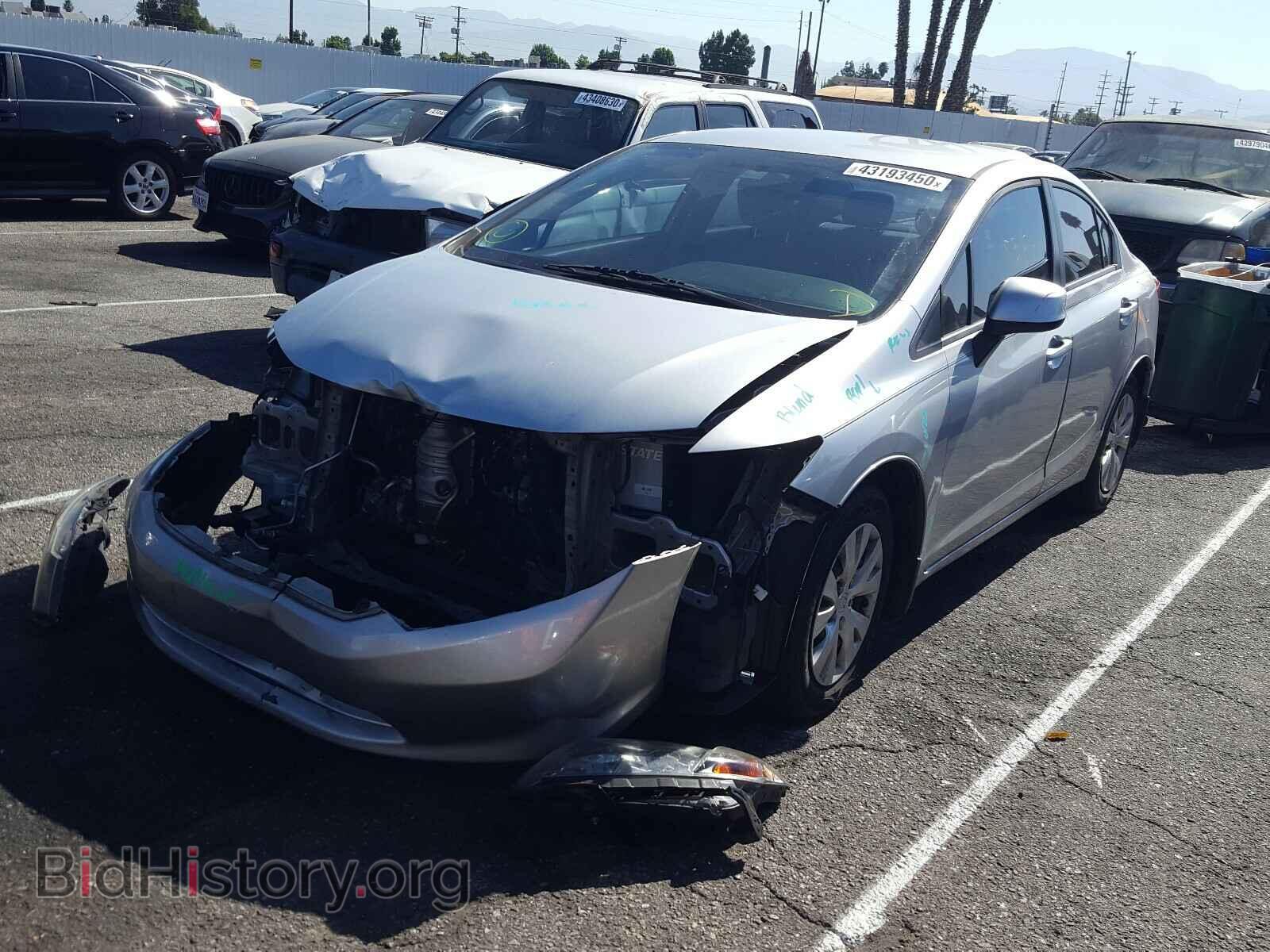 2012 HONDA CIVIC - VIN: 2HGFB2F56CH336109 - Фото 2
