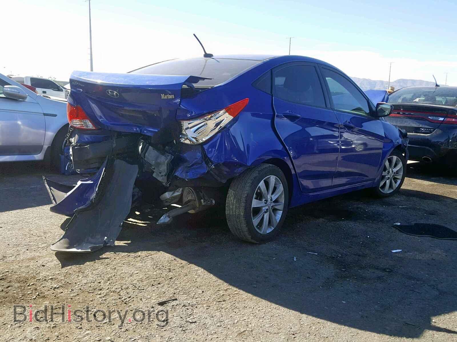 2013 HYUNDAI ACCENT - VIN: KMHCU4AE8DU380976 - Фото 4