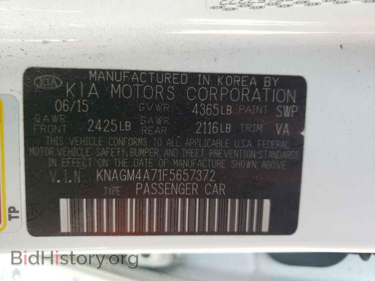 2015 KIA OPTIMA - VIN: KNAGM4A71F5657372 - Photo 10