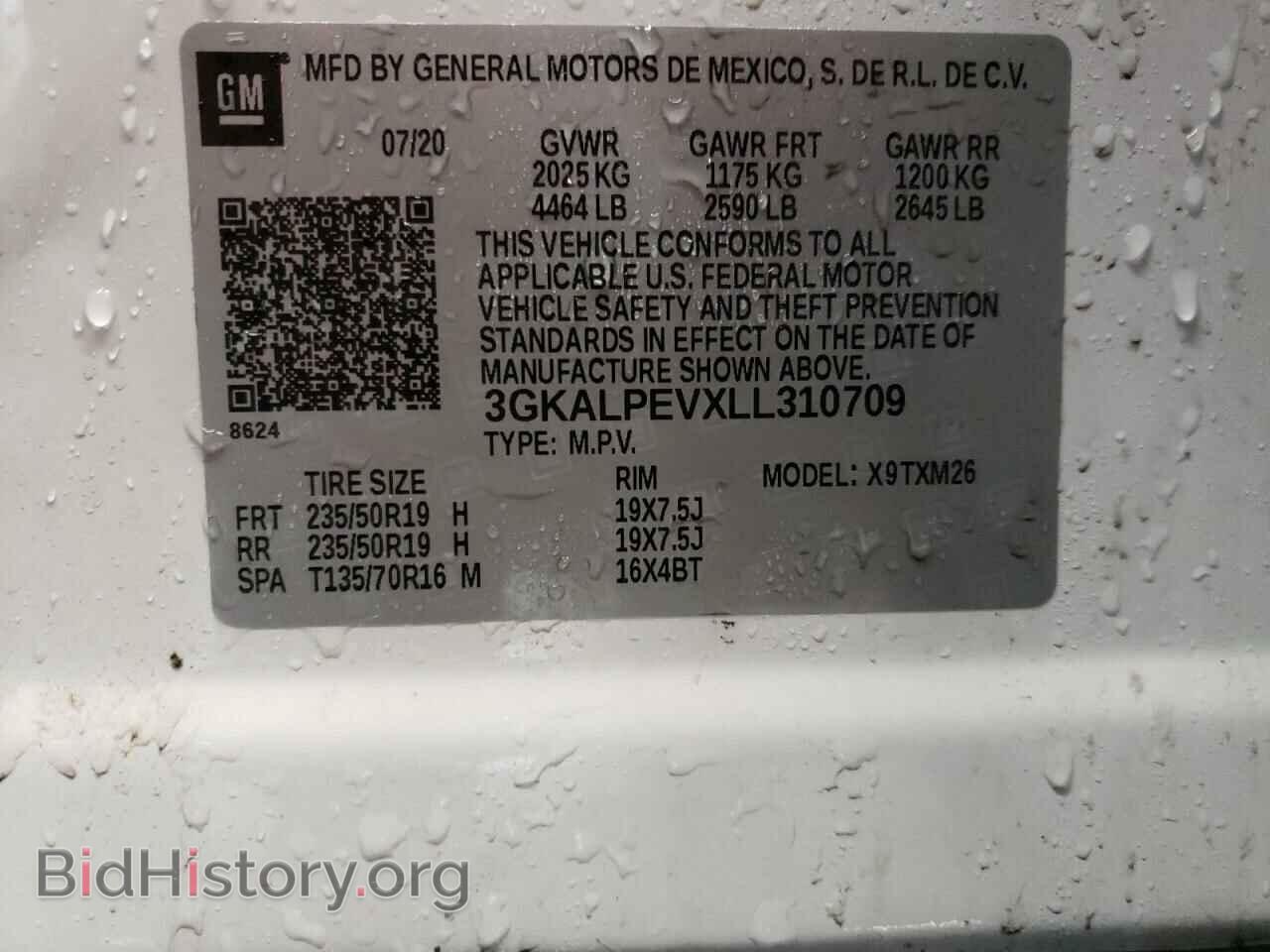 2020 GMC TERRAIN - VIN: 3GKALPEVXLL310709 - Фото 10