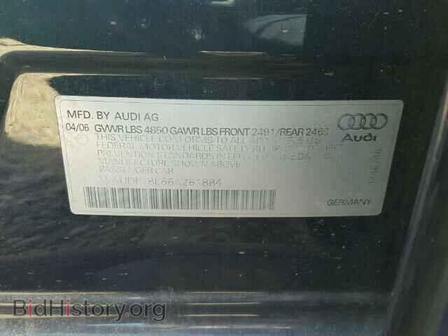 2006 AUDI A4 - VIN: WAUDF78E66A261884 - Photo 10