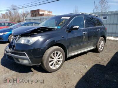 2012 Acura MDX MDX Advanc, черный — VIN 2HNYD2H66CH528728, Copart