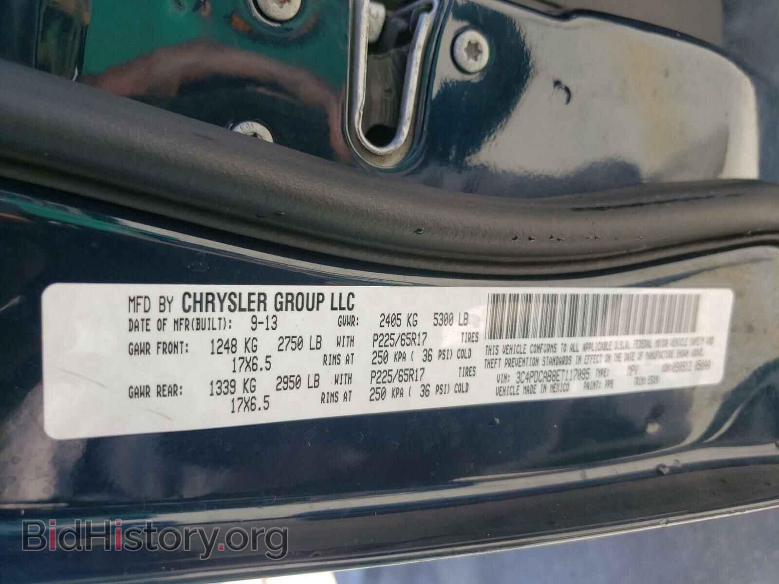 2014 DODGE JOURNEY - VIN: 3C4PDCAB8ET117095 - Фото 10