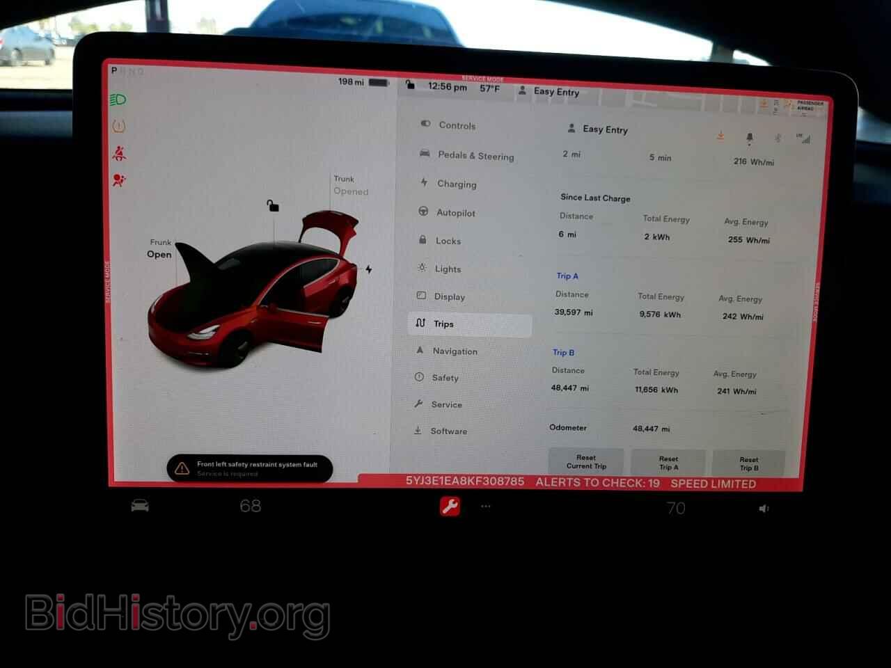 2019 TESLA MODEL 3 - VIN: 5YJ3E1EA8KF308785 - Фото 9