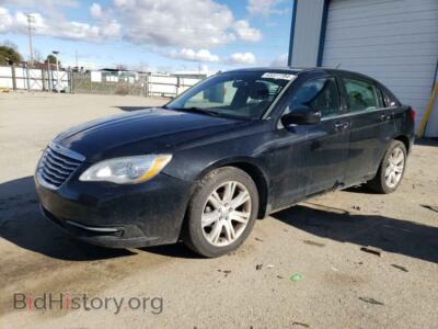 2013 Chrysler 200 LX, черный — VIN 1C3CCBAB9DN735413, Copart