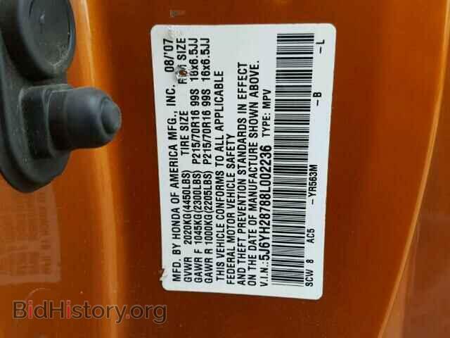 2008 HONDA ELEMENT - VIN: 5J6YH28788L002236 - Фото 10
