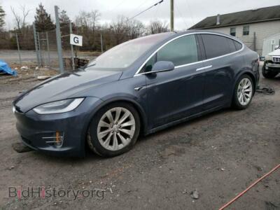 2020 Tesla MODEL X, серый — VIN 5YJXCAE2XLF221617, Copart