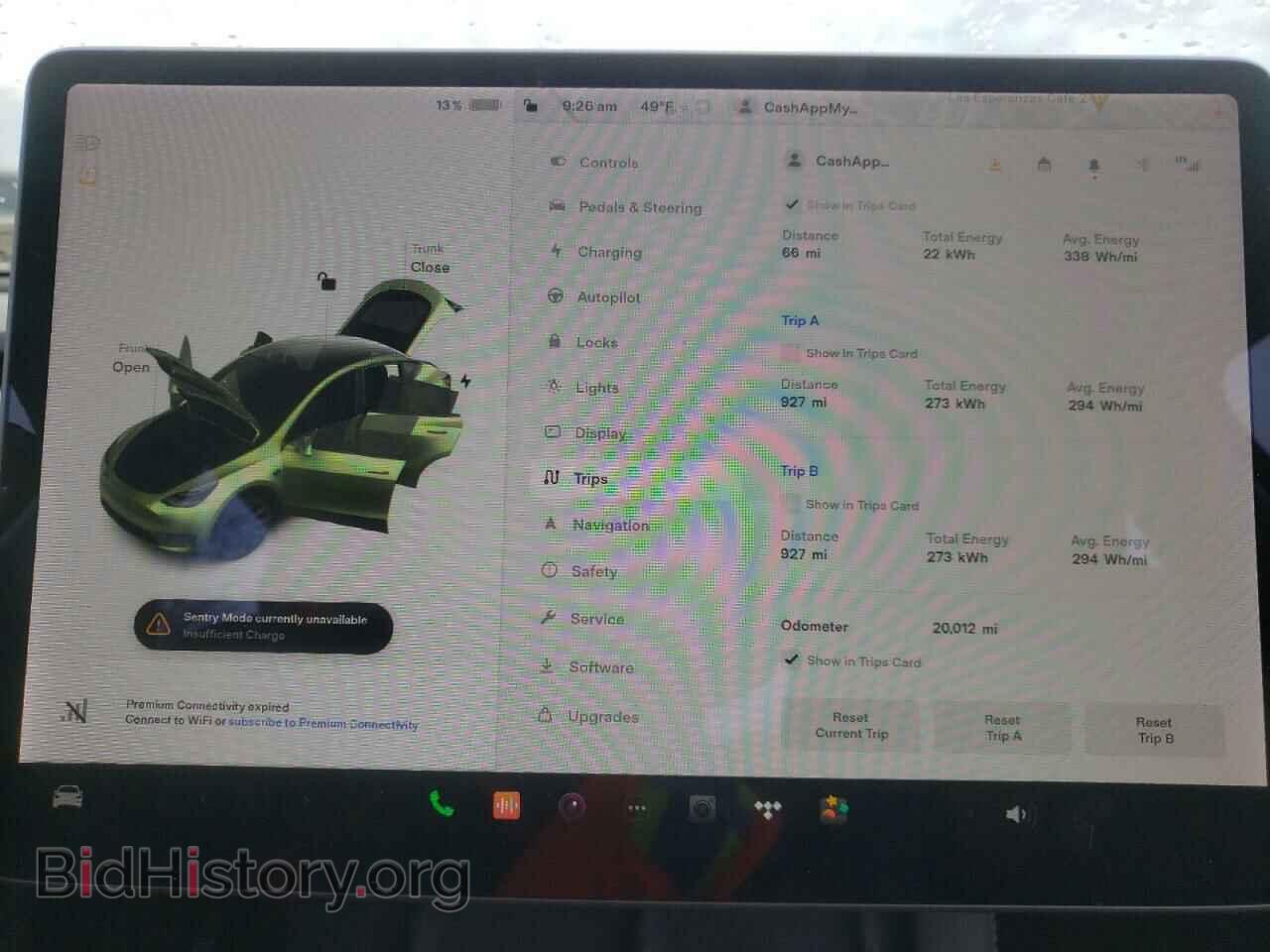 2022 TESLA MODEL Y - VIN: 7SAYGDEE5NF385688 - Фото 9
