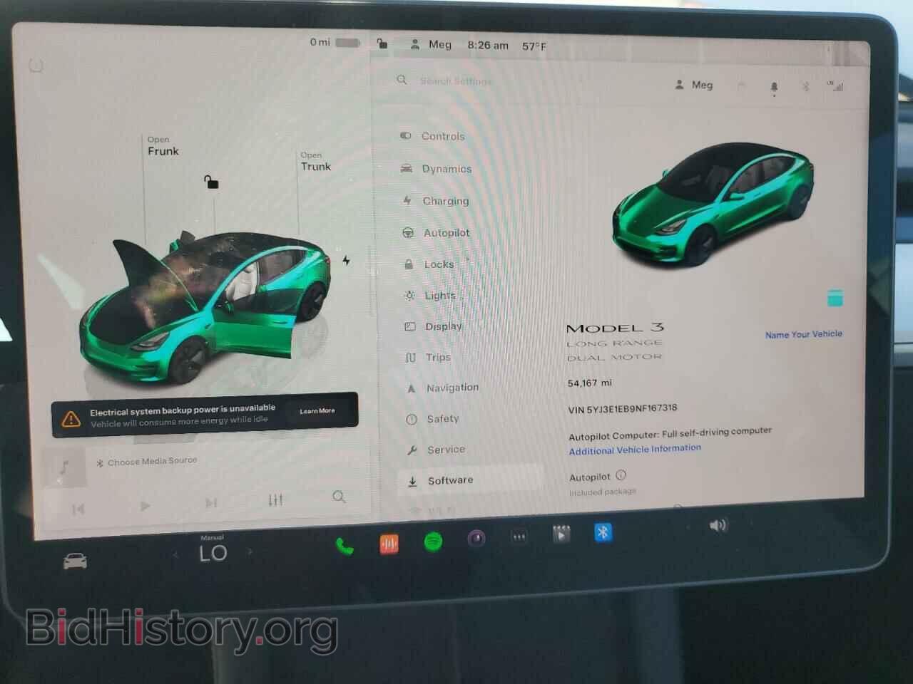 2022 TESLA MODEL 3 - VIN: 5YJ3E1EB9NF167318 - Фото 9