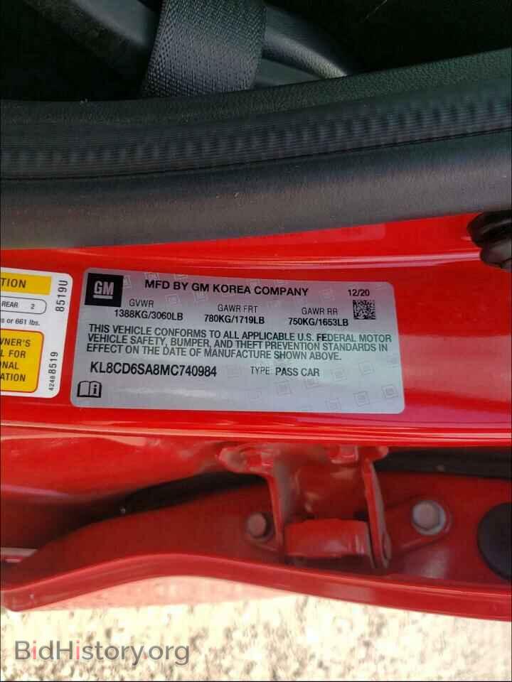 2021 CHEVROLET SPARK - VIN: KL8CD6SA8MC740984 - Photo 10