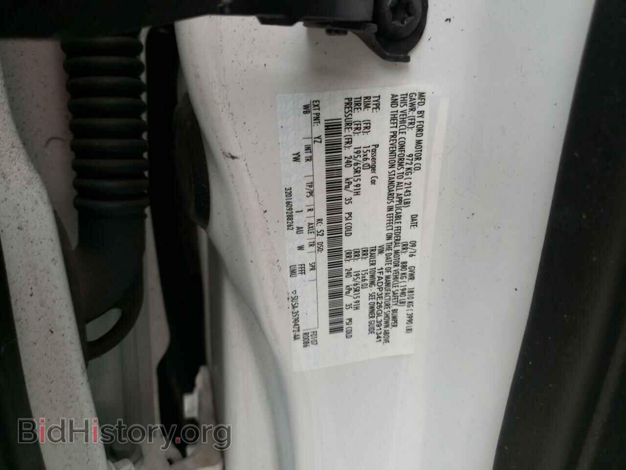 2016 FORD FOCUS - VIN: 1FADP3E26GL391341 - Фото 10