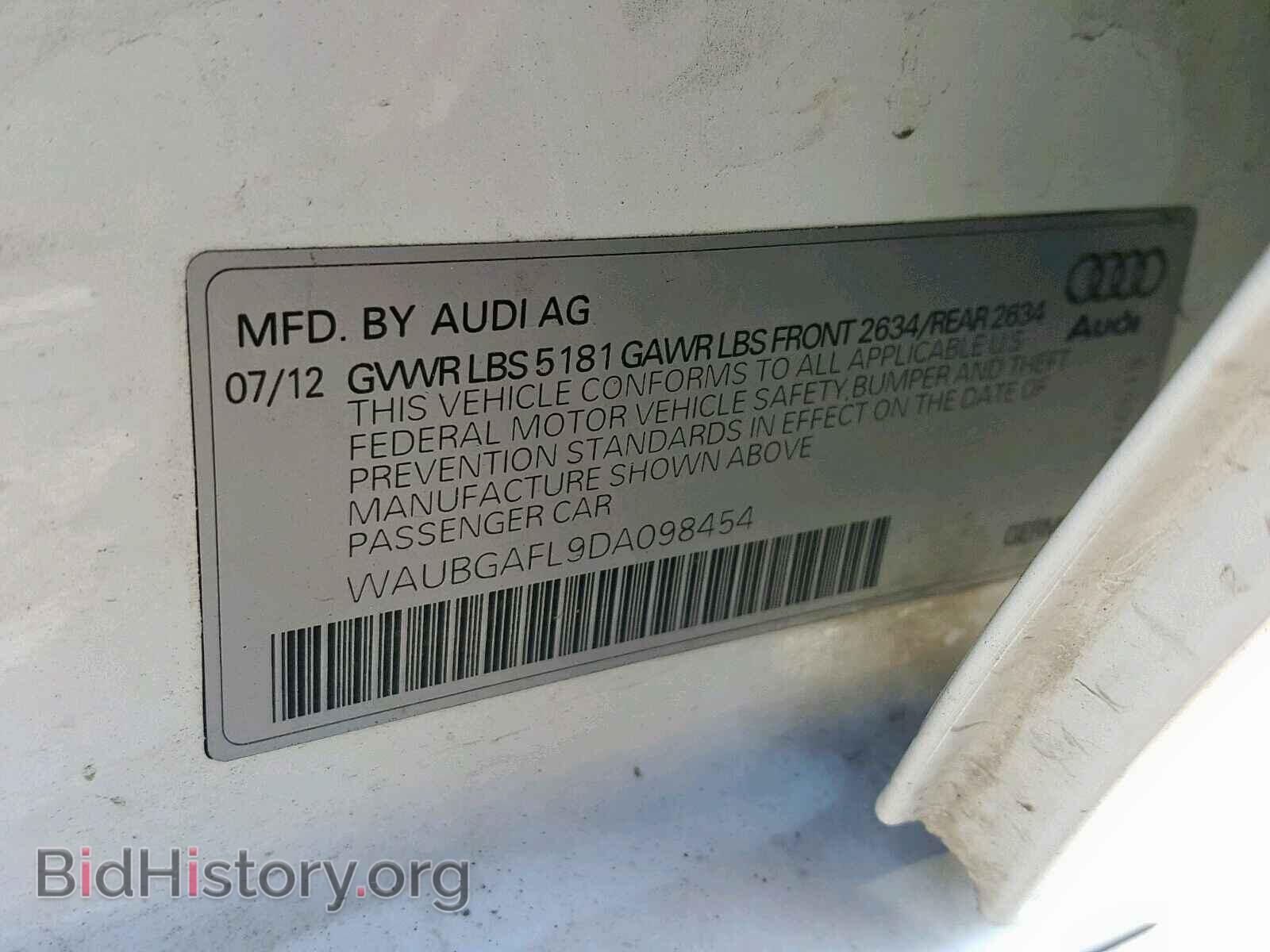 2013 AUDI S4/RS4 - VIN: WAUBGAFL9DA098454 - Фото 10
