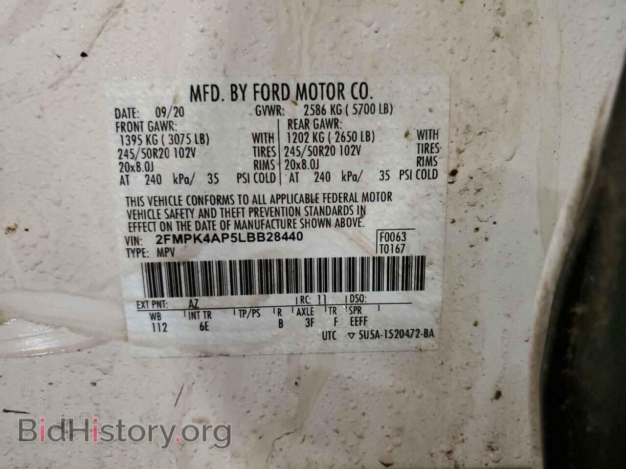 2020 FORD EDGE - VIN: 2FMPK4AP5LBB28440 - Photo 13