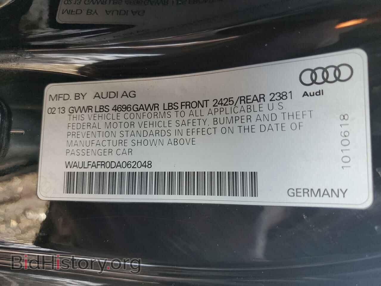 2013 AUDI A5 - VIN: WAULFAFR0DA062048 - Photo 12