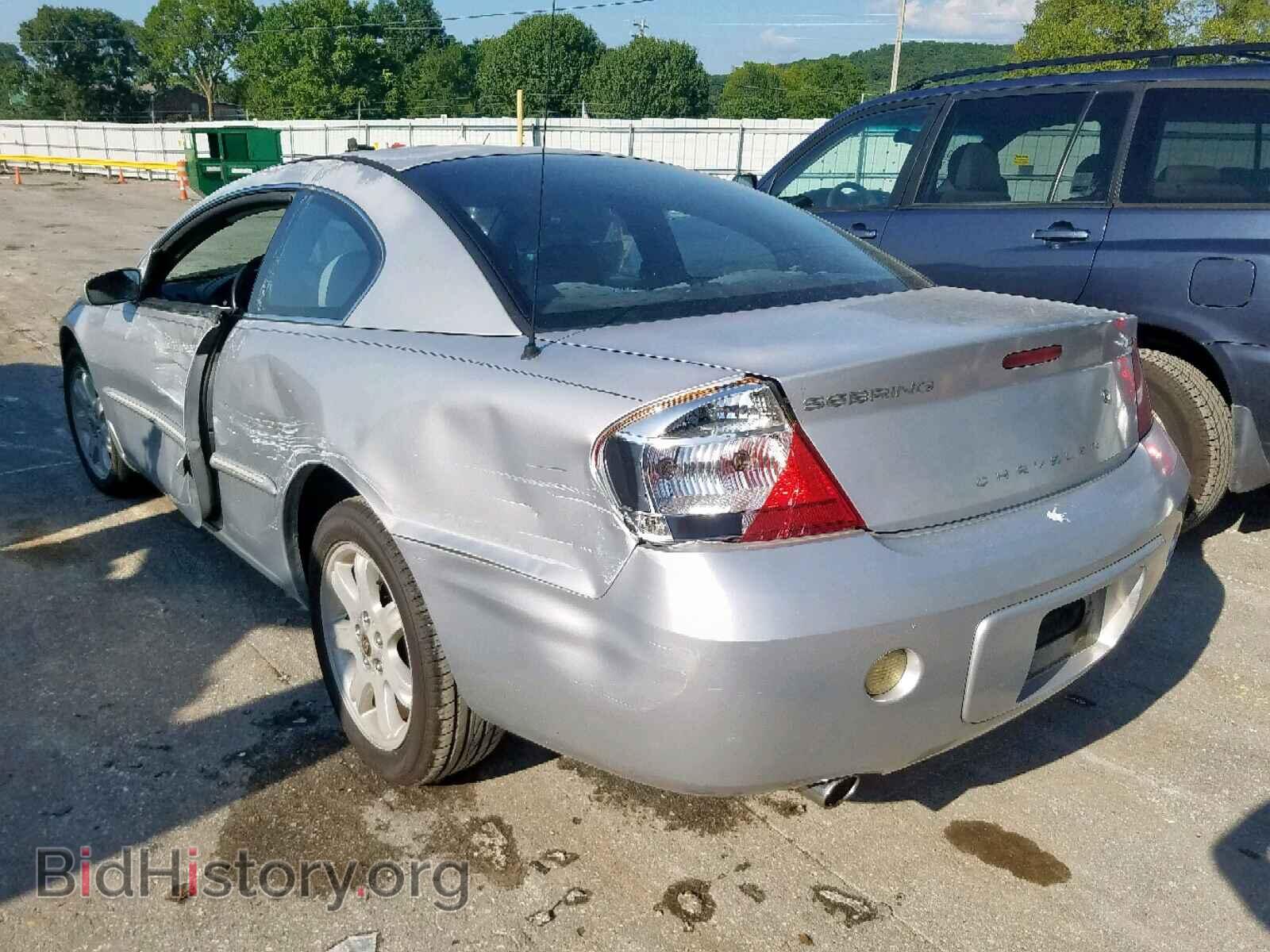 2002 CHRYSLER SEBRING - VIN: 4C3AG52H52E036386 - Фото 3