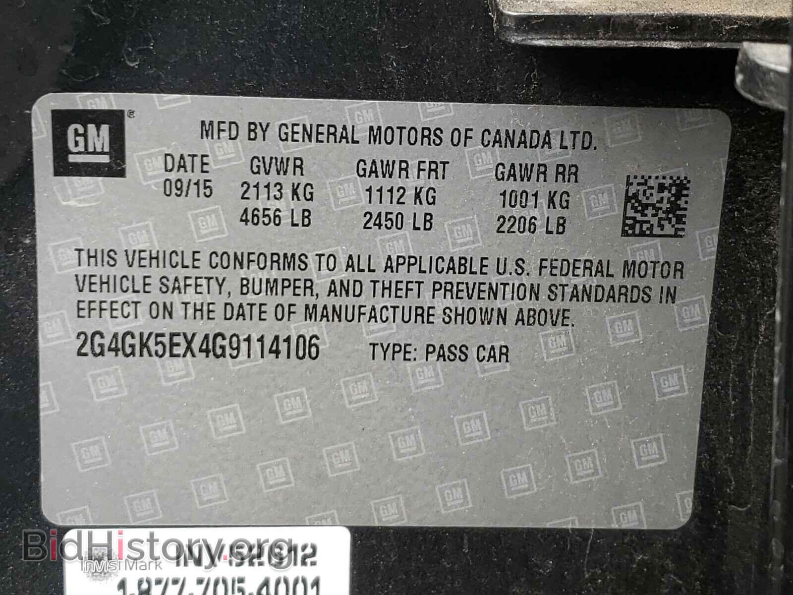 2016 BUICK REGAL - VIN: 2G4GK5EX4G9114106 - Фото 10