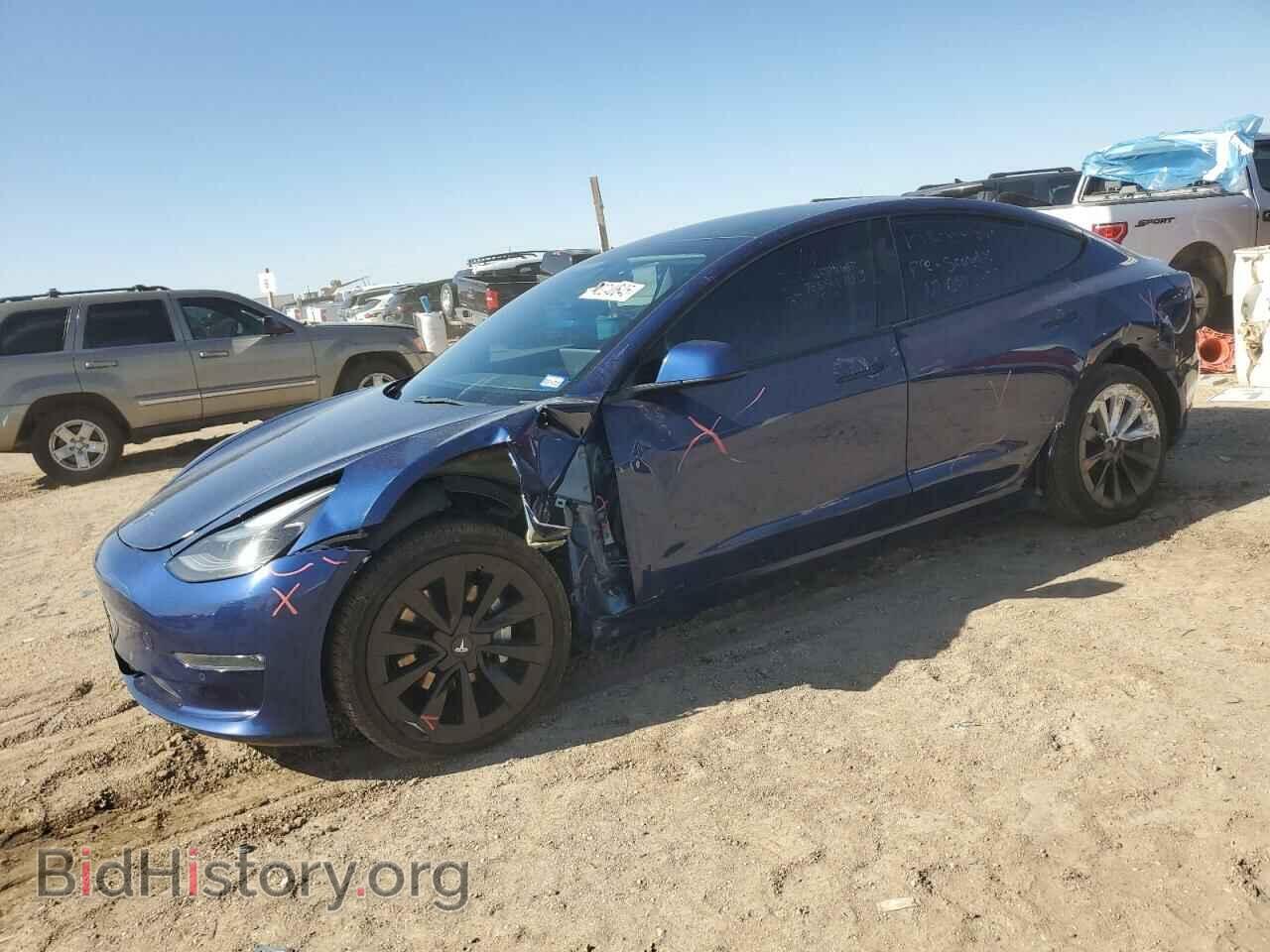 Photo 5YJ3E1EB5NF190479 - TESLA MODEL 3 2022