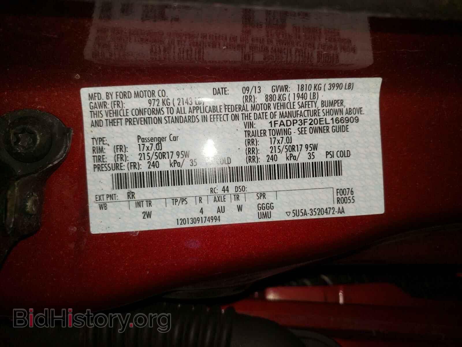 2014 FORD FOCUS - VIN: 1FADP3F20EL166909 - Photo 10