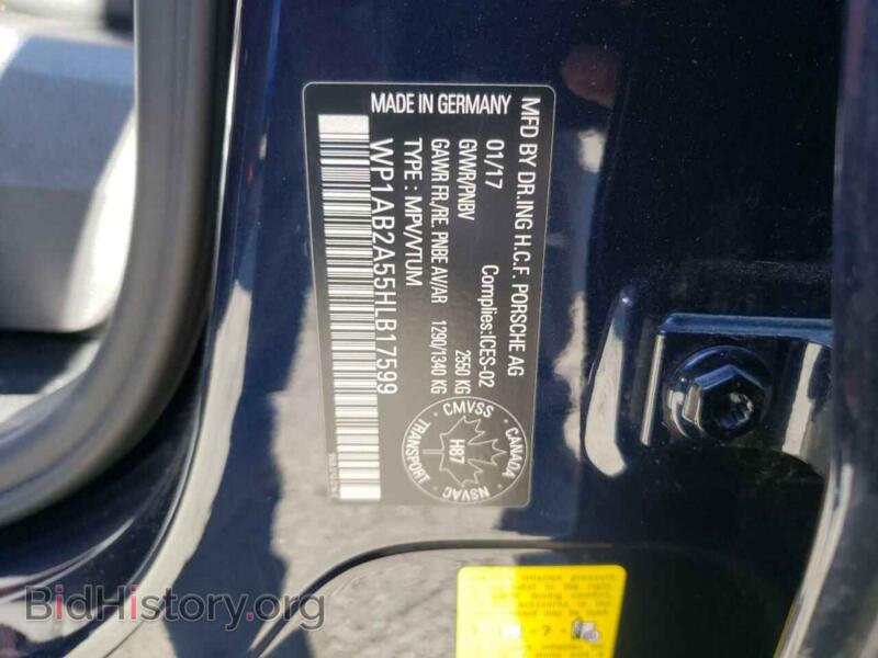 2017 Porsche MACAN (VIN WP1AB2A55HLB17599) — фото 10 из 10