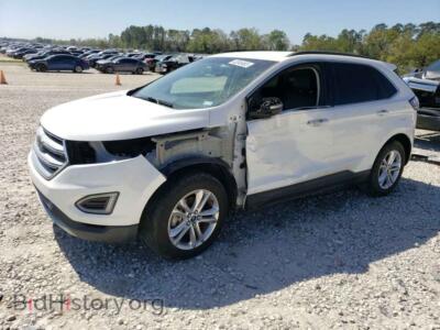2015 Ford EDGE Edge SEL, white — VIN 2FMTK3J90FBB32460, Copart