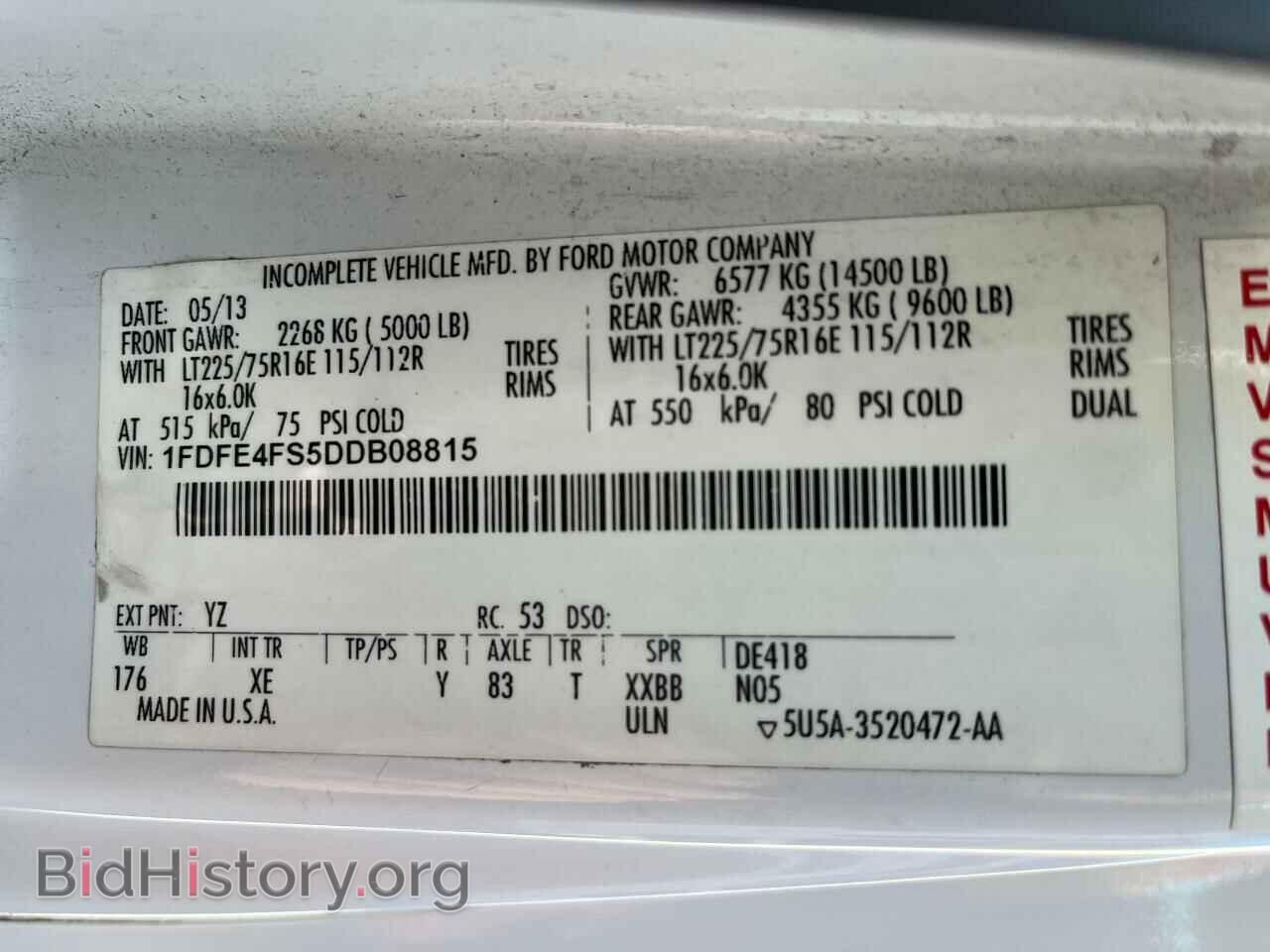 2013 FORD ALL Models - VIN: 1FDFE4FS5DDB08815 - Фото 10