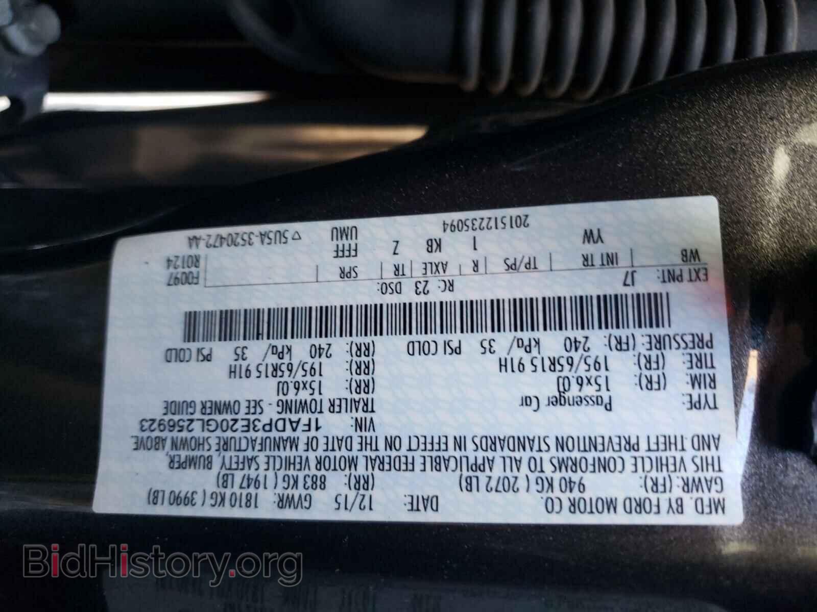 2016 FORD FOCUS - VIN: 1FADP3E20GL256923 - Photo 10