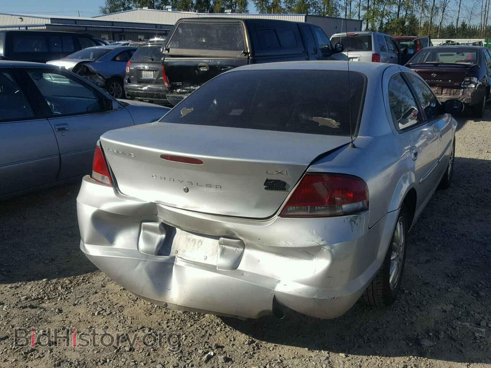 2002 CHRYSLER SEBRING - VIN: 1C3EL56R02N182664 - Фото 4