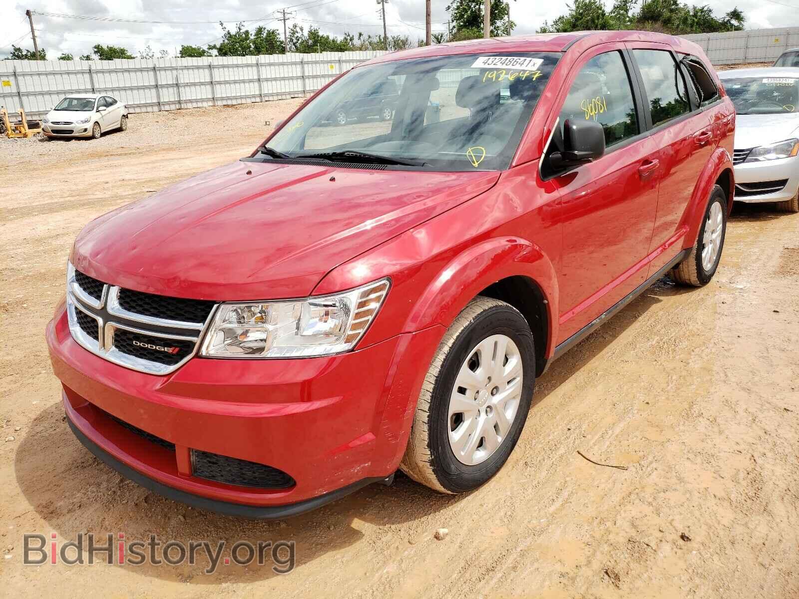 2014 DODGE JOURNEY - VIN: 3C4PDCAB0ET192647 - Фото 2