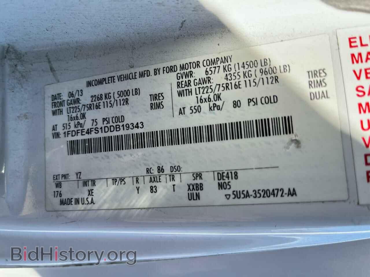 2013 FORD ALL Models - VIN: 1FDFE4FS1DDB19343 - Фото 10