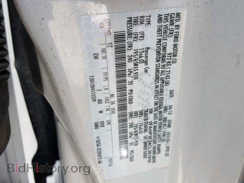 2012 Ford FOCUS (VIN 1FAHP3E24CL391916) — photo 10 of 10