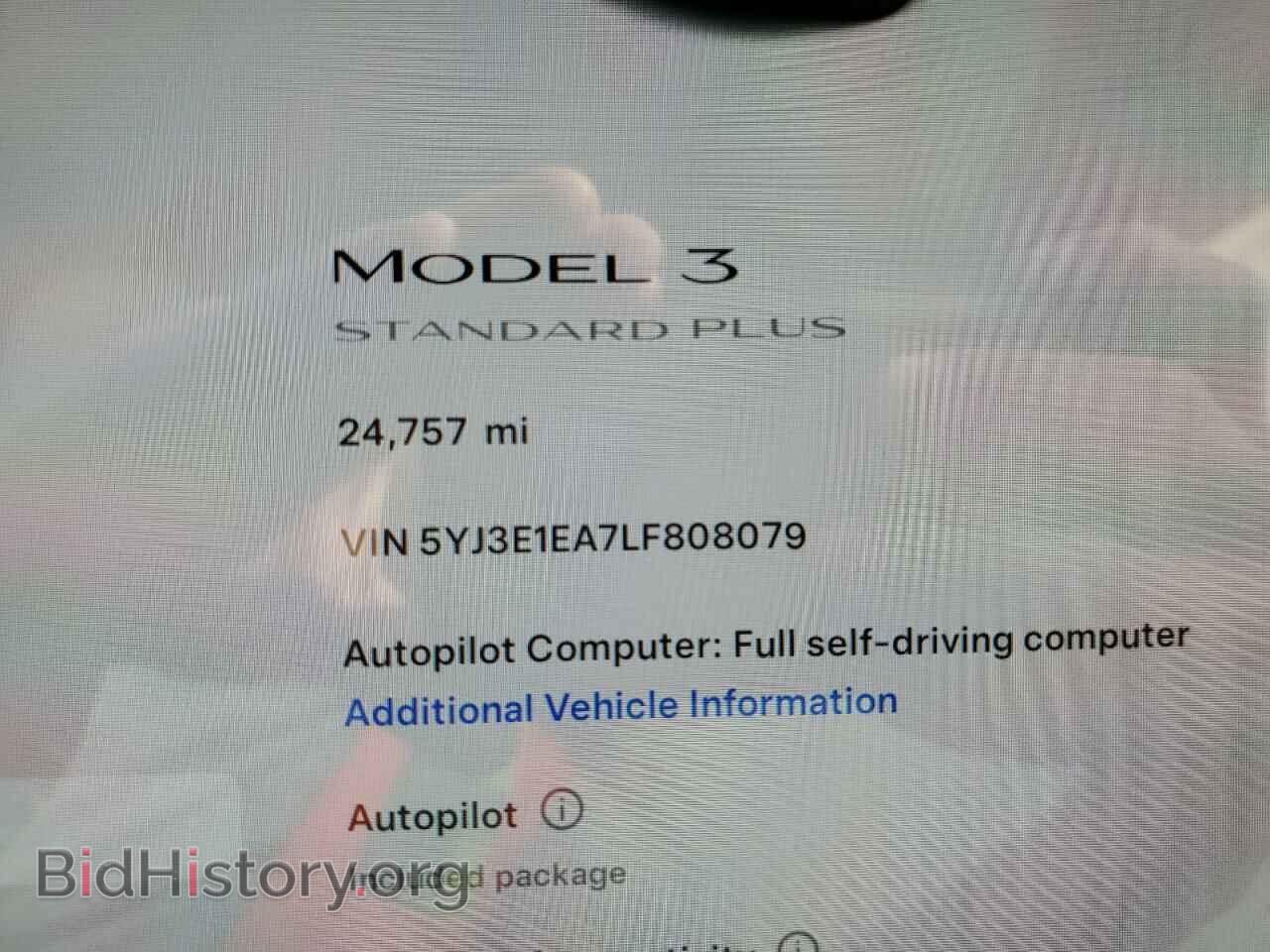 2020 TESLA MODEL 3 - VIN: 5YJ3E1EA7LF808079 - Фото 9