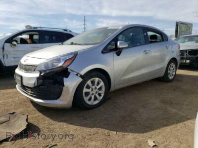 2016 Kia RIO LX, серебристый — VIN KNADM4A33G6563442, Copart