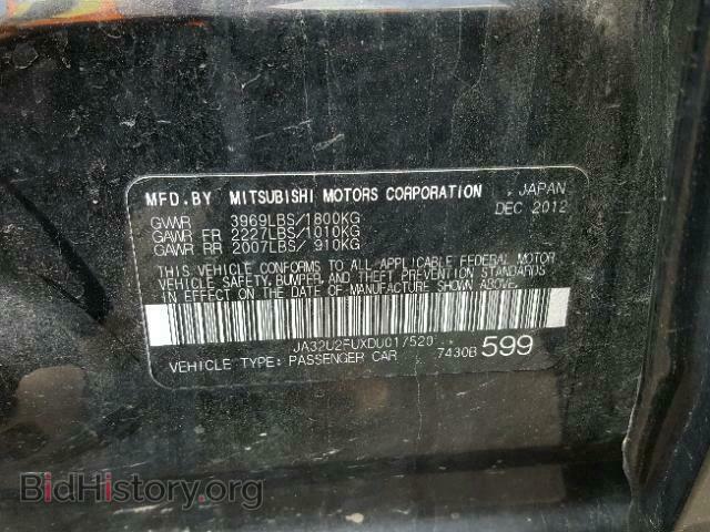 2013 MITSUBISHI LANCER - VIN: JA32U2FUXDU017520 - Фото 10