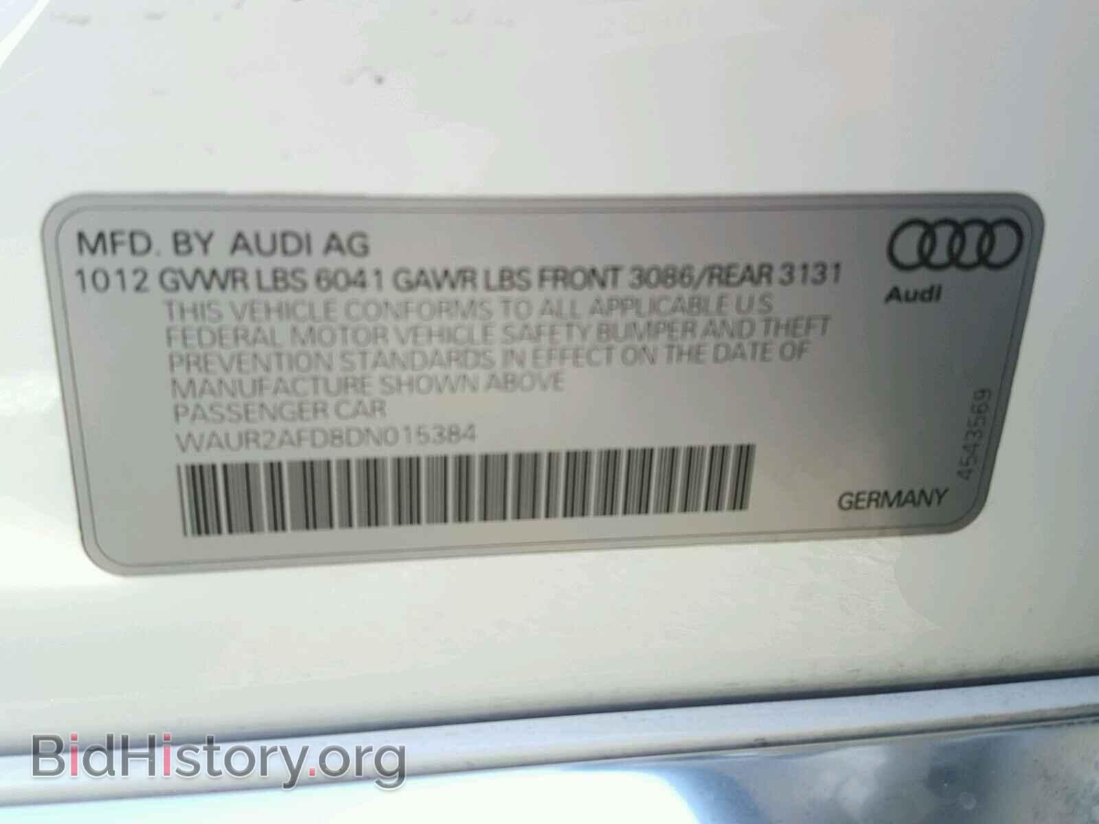 2013 AUDI A8 - VIN: WAUR2AFD8DN015384 - Photo 10