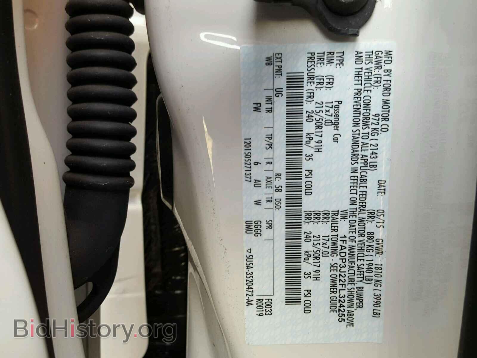 2015 FORD FOCUS - VIN: 1FADP3J22FL324255 - Фото 10
