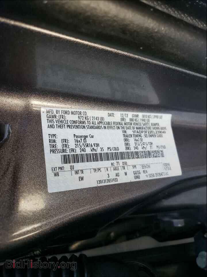 2014 FORD FOCUS - VIN: 1FADP3F22EL239049 - Photo 10