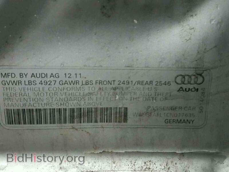 2012 Audi A4 (VIN WAUBFAFL1CN017635) — фото 10 из 10