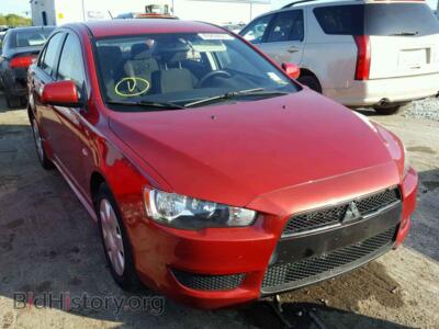 2011 Mitsubishi LANCER, red — VIN JA32U2FU9BU006070, Copart
