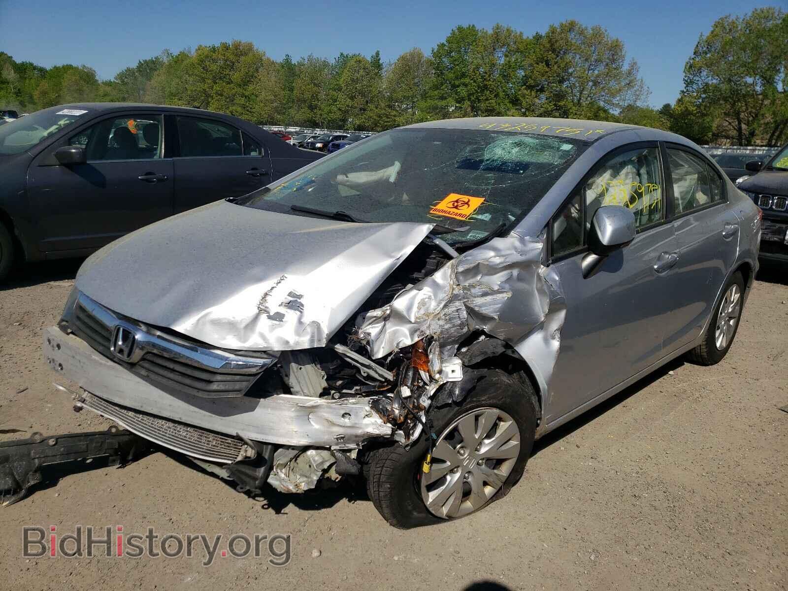 2012 HONDA CIVIC - VIN: 2HGFB2F55CH600856 - Фото 2