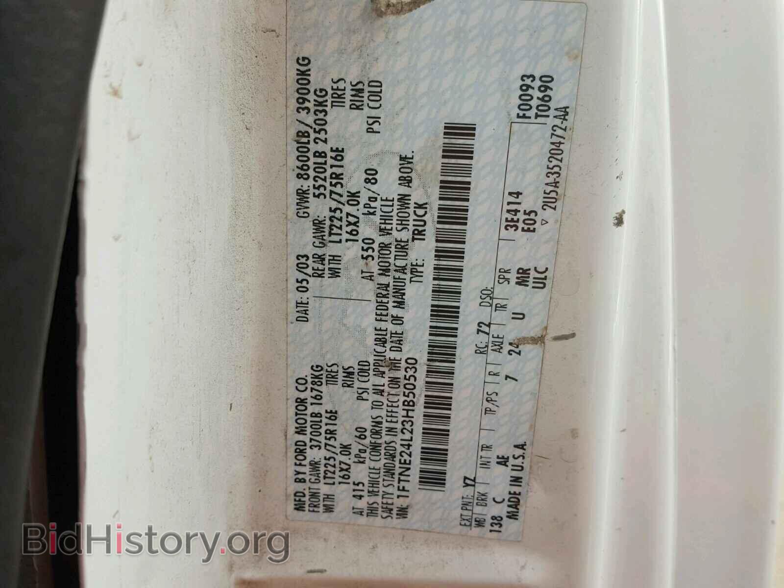 2003 FORD ECONOLINE - VIN: 1FTNE24L23HB50530 - Photo 10
