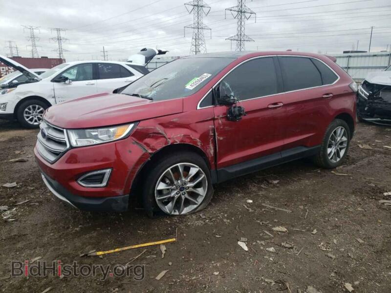 2017 Ford EDGE Edge Titan (VIN 2FMPK3K91HBB72050) — photo 1 of 12, Copart, damage: front end