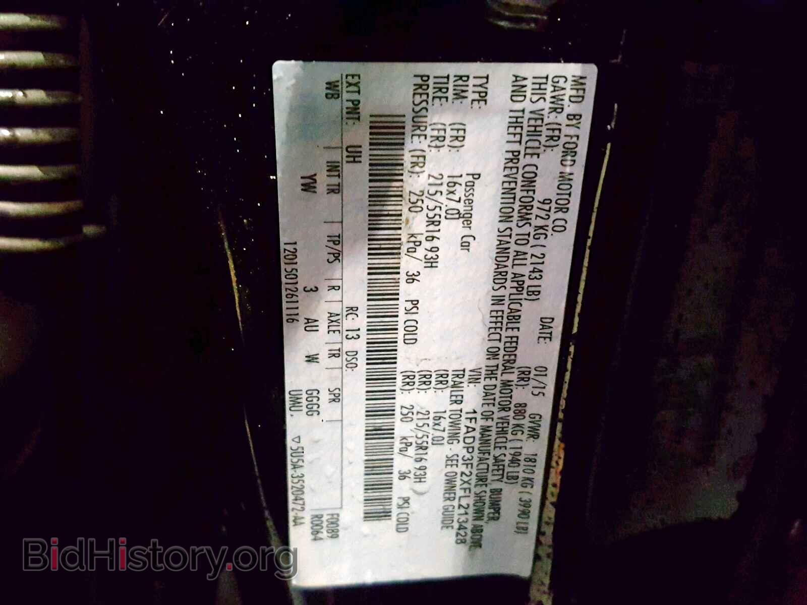 2015 FORD FOCUS SE - VIN: 1FADP3F2XFL213428 - Фото 10