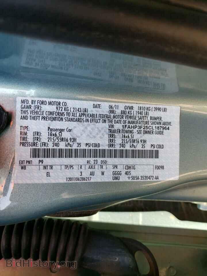 2012 FORD FOCUS - VIN: 1FAHP3F25CL187964 - Photo 10