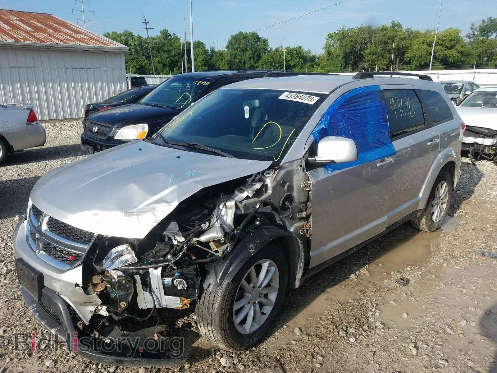 2014 DODGE JOURNEY - VIN: 3C4PDCBB9ET107092 - Фото 2