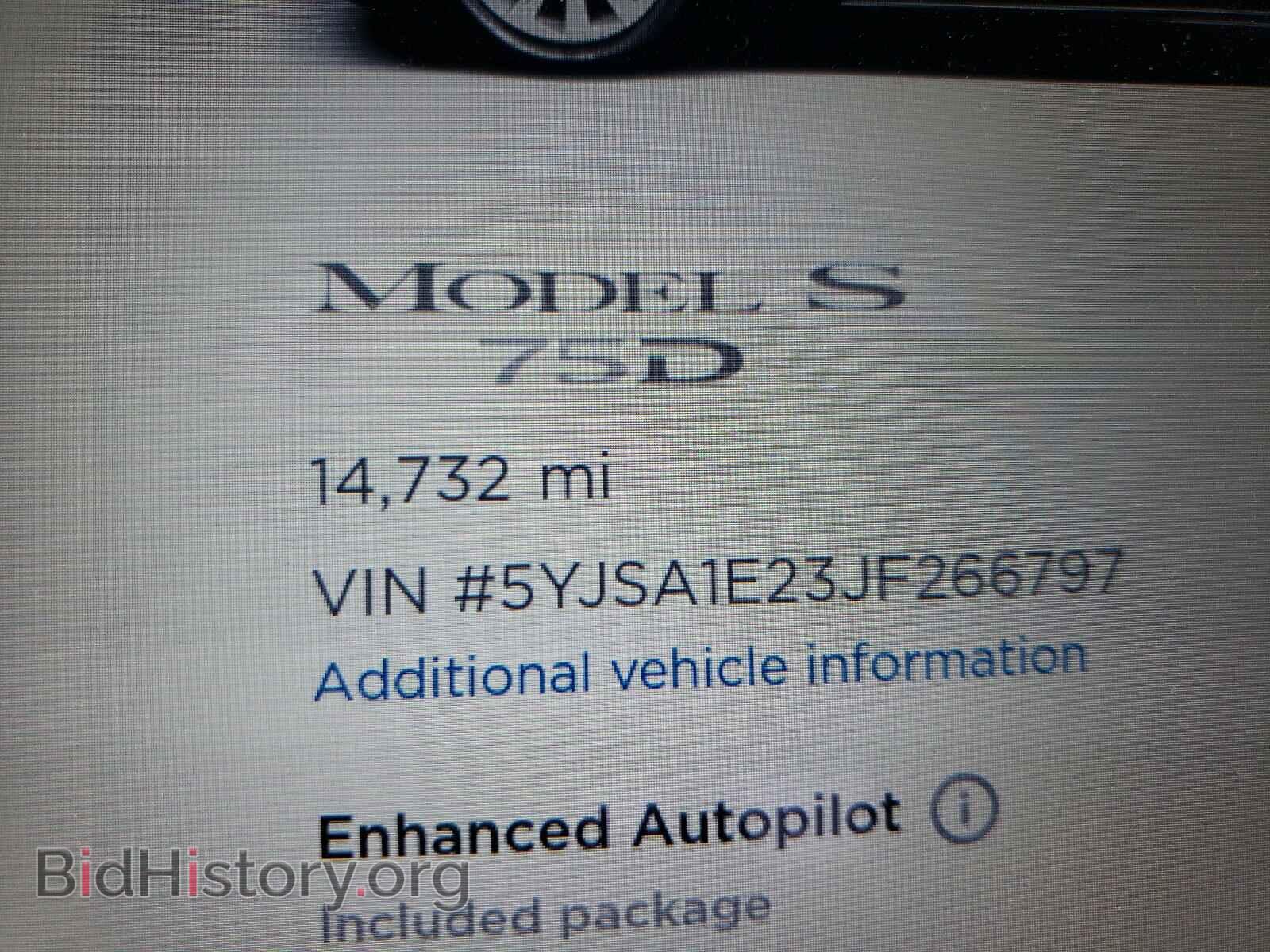2018 TESLA MODEL S - VIN: 5YJSA1E23JF266797 - Photo 8